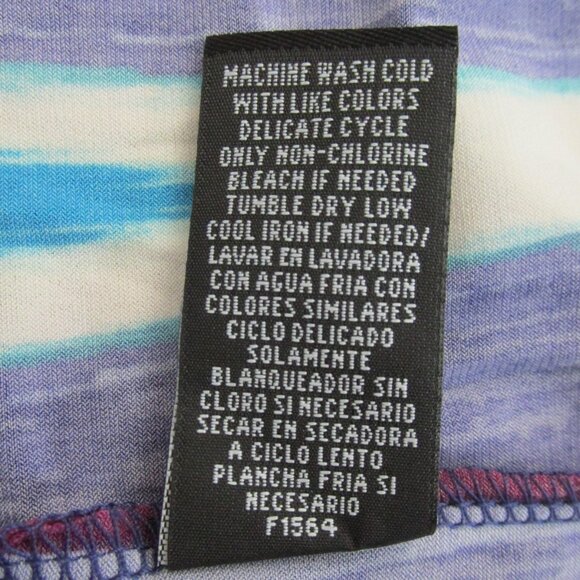 RAFAELLA WOMEN'S SIZE L DRESS PURPLE, FUCHSIA PINK, BLACK TUNIC 3/4 SLEEVES NWT - Picture 8 of 8